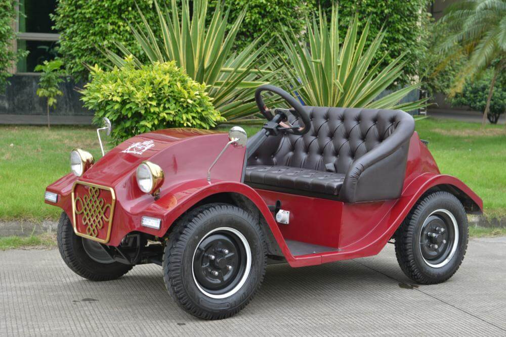 Steampunk retro car clasic design golf buggy